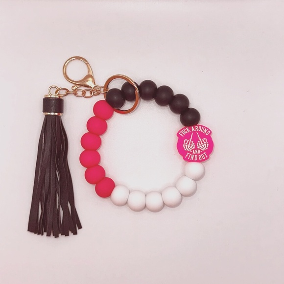 FAFO Silicone bead wristlet, focal bead wristlet - Picture 2 of 2